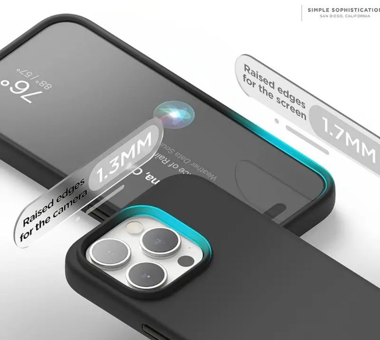 Силіконовий чохол iphone 15 pro max захист камери