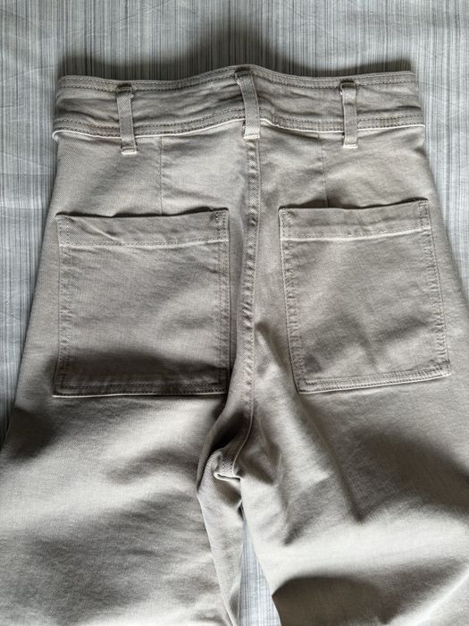 Calças culotte bege Zara