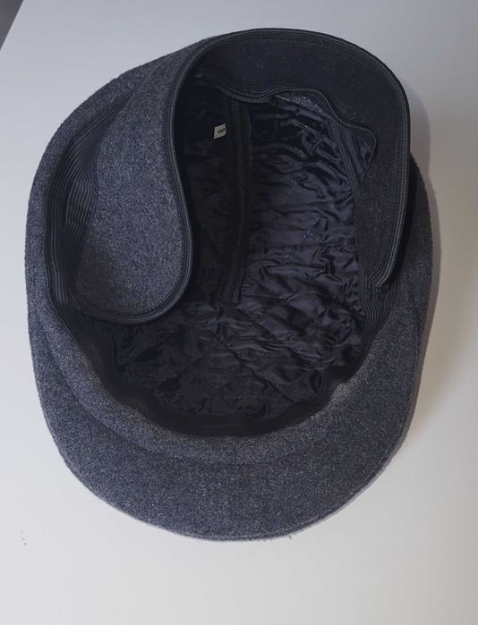 Czapka męska kaszkiet z nausznikiem 56 cm.