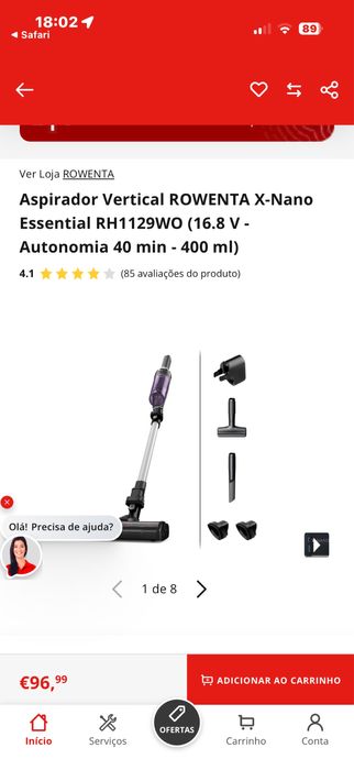 Aspirador Rowenta X-Nano