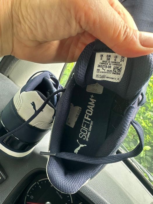 Кросівки Puma оригінал, зроблені в Камбоджі, розмір 38. Куплені в Німе