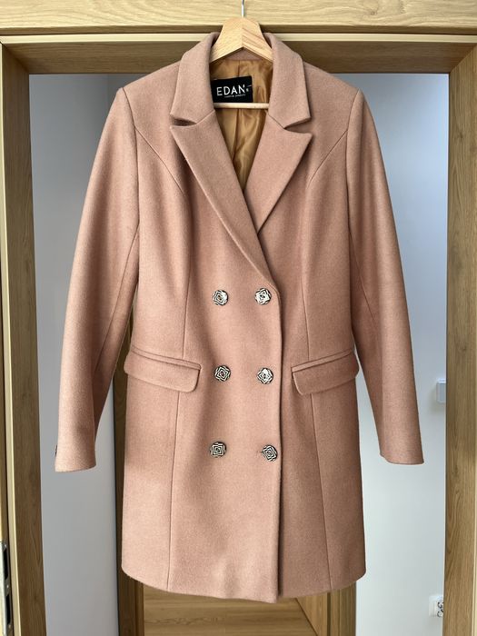 Płaszcz wełna+wiskoza, bardzo dobry stan