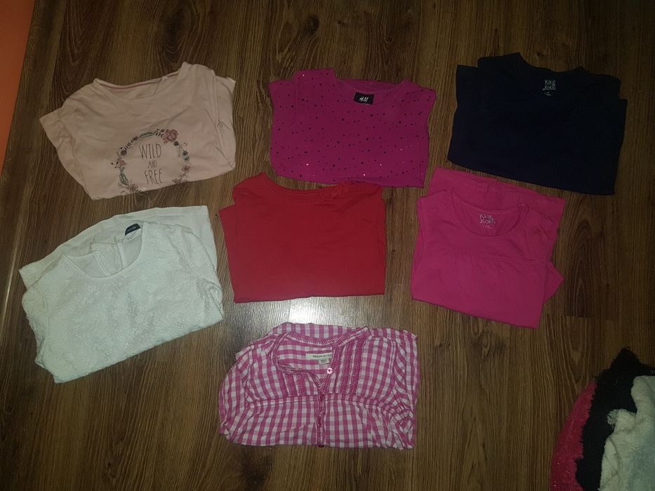 Zestaw ubrań dla dziewczynki 110/116  jesienno zimowe