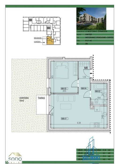 Mieszkanie z dużym ogródkiem