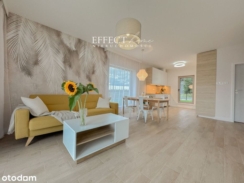 Nowy dom parterowy 86 m2 przy lesie