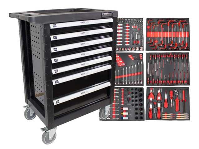 Carro Ferramenta Preto/Vermelho 236Pçs | PR24.006