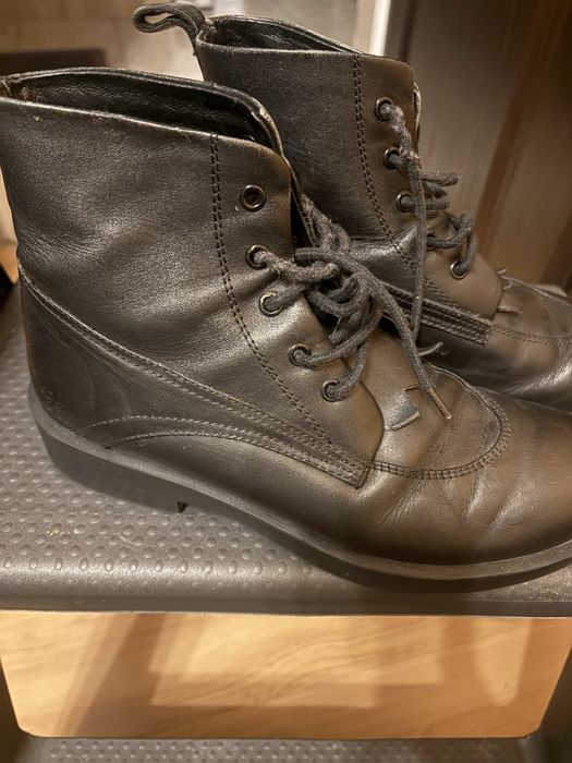 Buty damskie skórzane czarne