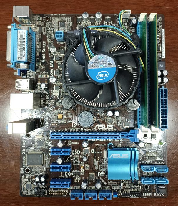 Материнська плата Asus P8H61-M LX, Intel Celeron G1610, 2GB DDR3