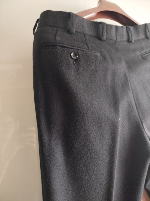Nowe czarne spodnie na kant wełniane Vistula 188/90 XL