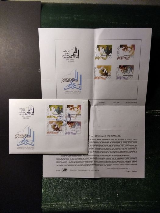1977 FDC Educação Permanente MNH **