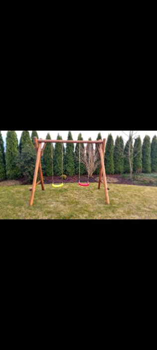 Huśtawka ogrodowa zjeżdżalnia plac zabaw ślizg wspinaczka