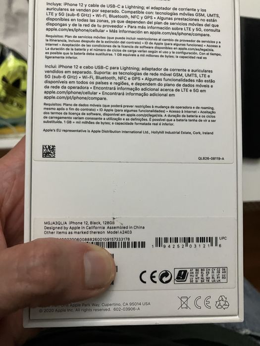 iPhone 12 128GB Preto — Como Novo