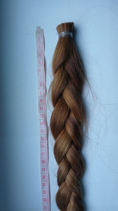 Włosy naturalne warkocz 38 cm, 62 gramy.