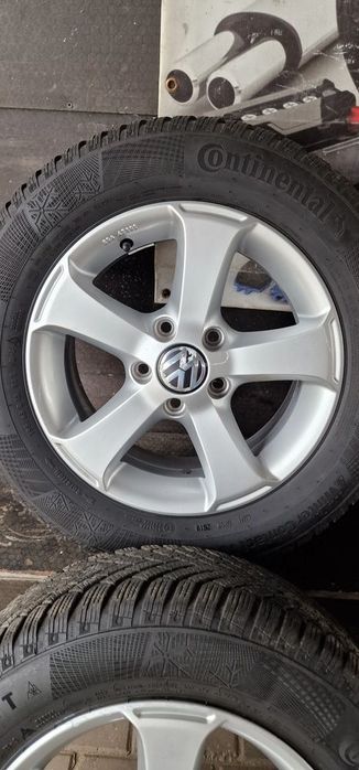 alufelgi+opony continental 195/65 r15 et50 vw golf vi touran  caddy