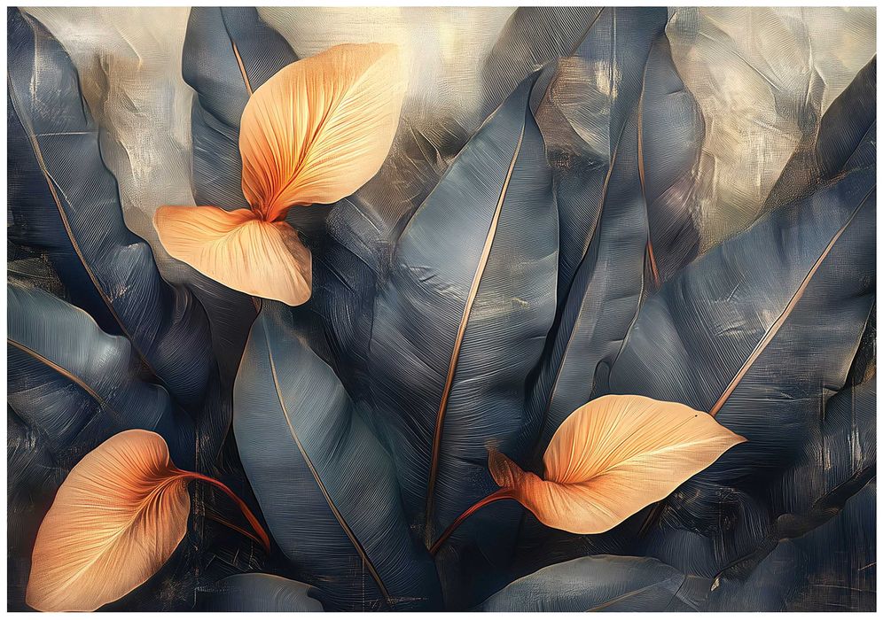 Fototapeta Brązowe Liście Jesień Ciemne Natura 3D Twój Rozmiar + KLEJ