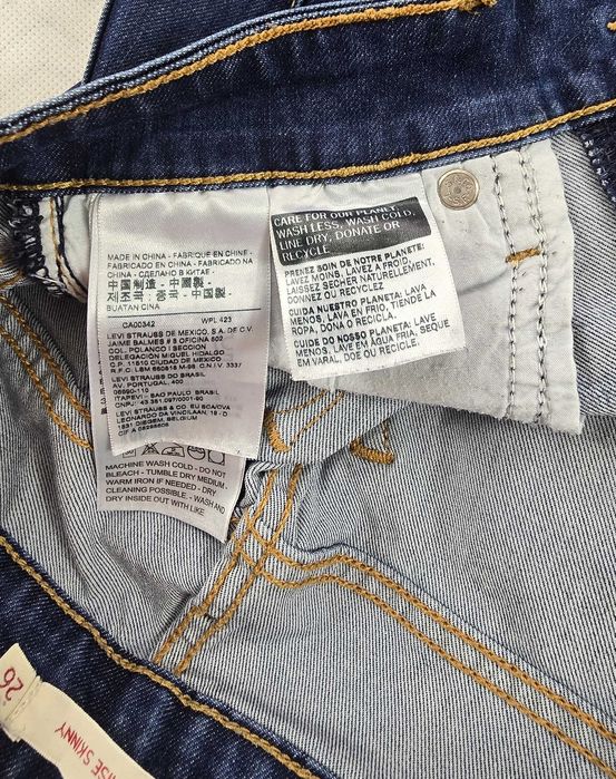 Spodnie Levi's 721 High Rise Skinny Jeans Size W26 L30 XS