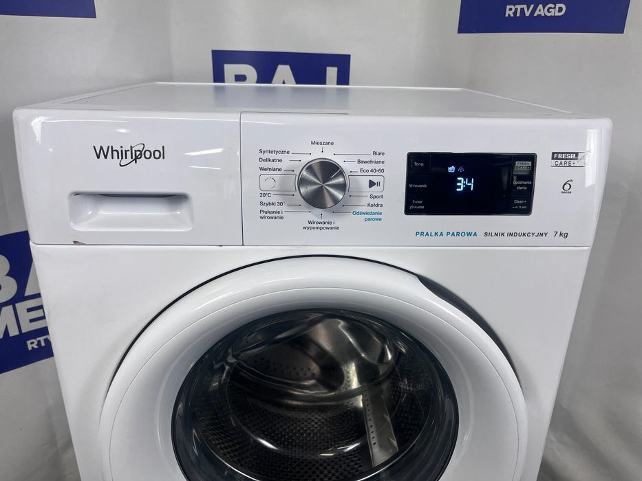 Pralka Whirpool Funkcja Pary Eco+ 7 Kg/1200/A+++/Dostawa.gwarancja