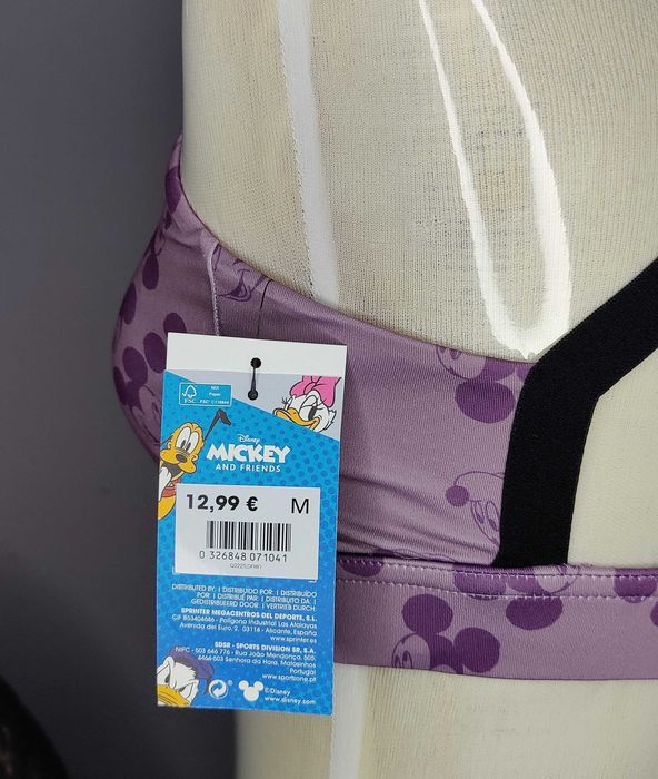 Top desportivo Mickey Mouse "NOVO"