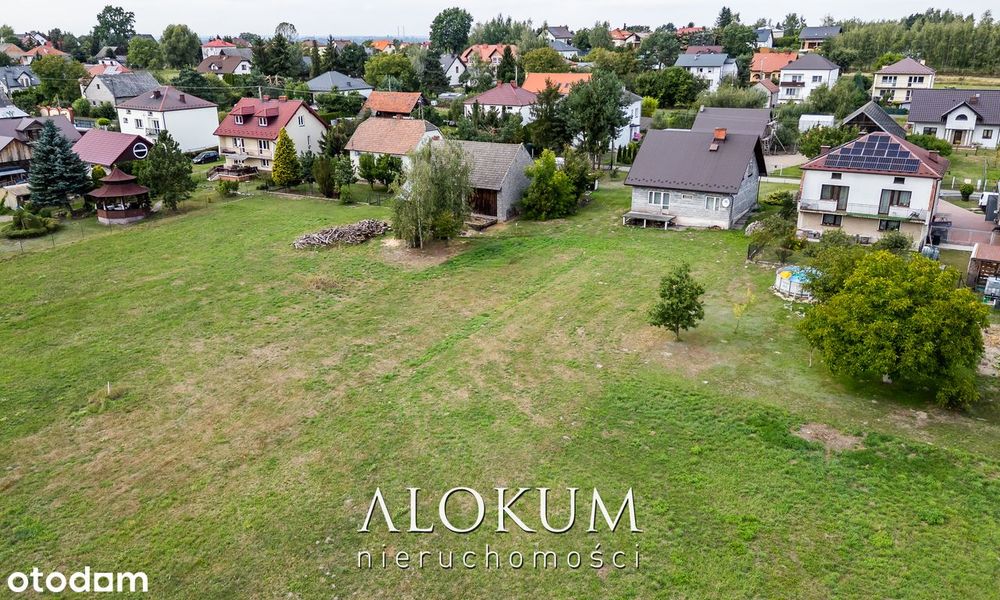 Działka budowlana 10 arów – 5 min od Niepołomic, Druga linia zabudowy! - Widok 4