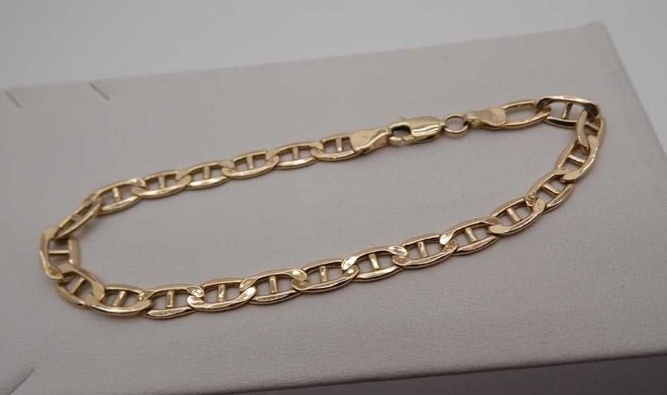 W.Kruk złota bransoletka wzór Gucci 19 cm. 4,6 mm.