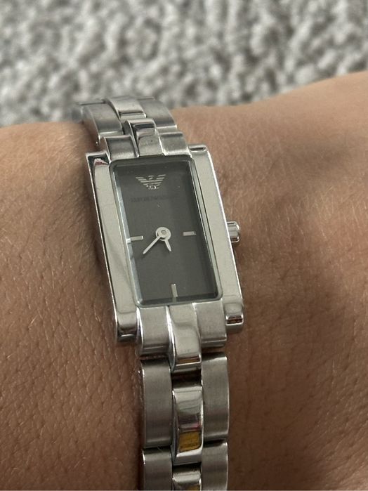 Relógio prateado Emporio Armani