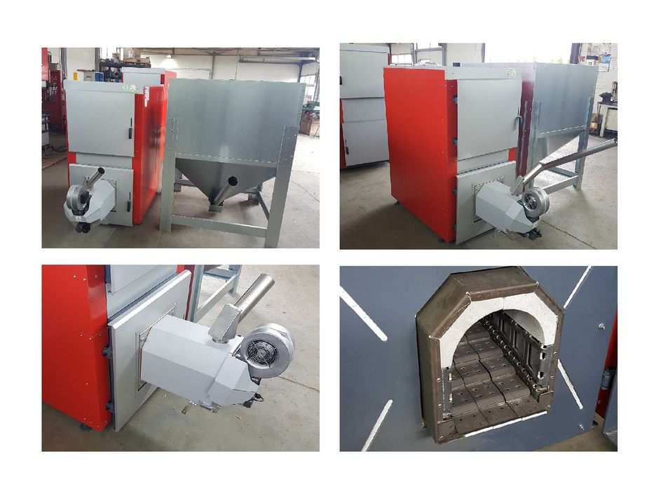 Kocioł z podajnikiem na pellet EKOPEL 75kW A+ certyfikat ECODESIGN