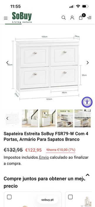 Sapateira Nova em caixa lacrada