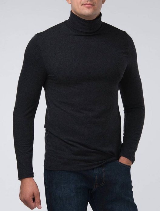 ‼️ЗНИЖКА‼️ Гольф чоловічий на флісі утеплений. Чорний, хакі, графіт