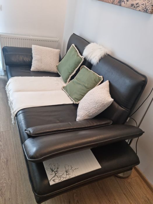 Sofa ze skory naturalnej