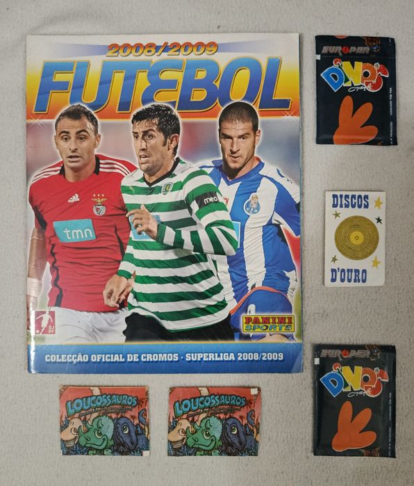 Caderneta Futebol 2008-09  Liga Portuguesa + 5 SAQUETAS
