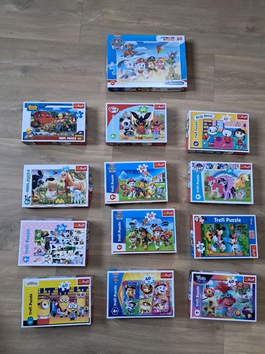13 kompletów szt puzzle puzzli 60 elementów
