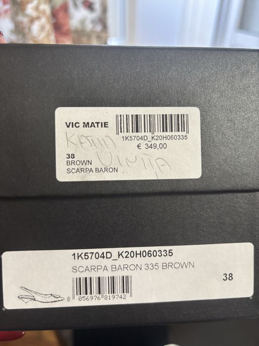 Новые Vic Matie босоножки слингбеки 38 р кожа