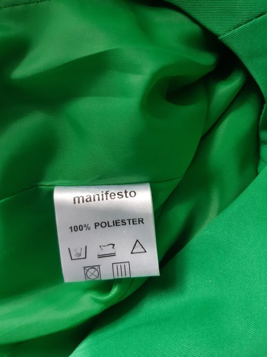 Manifesto zielona sukienka bombka M