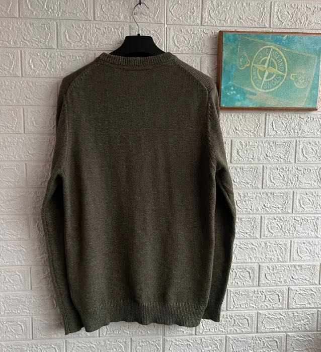 Светр Lyle & Scott в’язаний олива теплий зимовий рL мілітарі