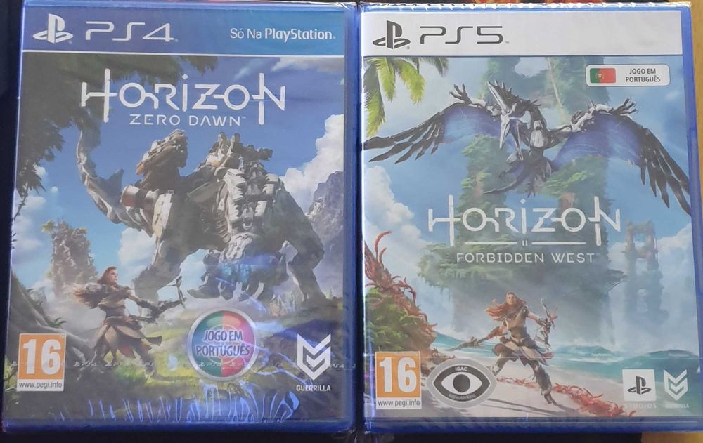 Horizon Zero Dawn PS4 e Horizon Forbidden West PS5