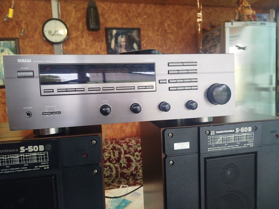 Ресивер YAMAHA и колонки радиотехника S-50B