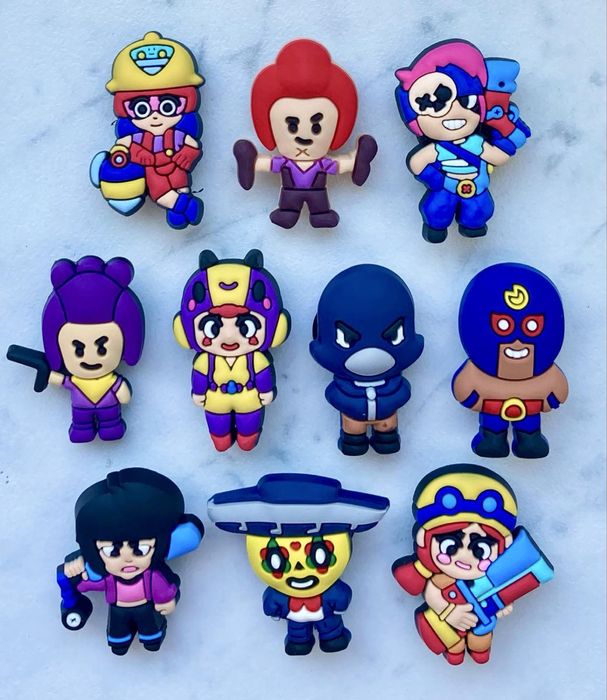 Джибітси на крокси Бравл Старс значки на Crocs Brawl stars кліпси