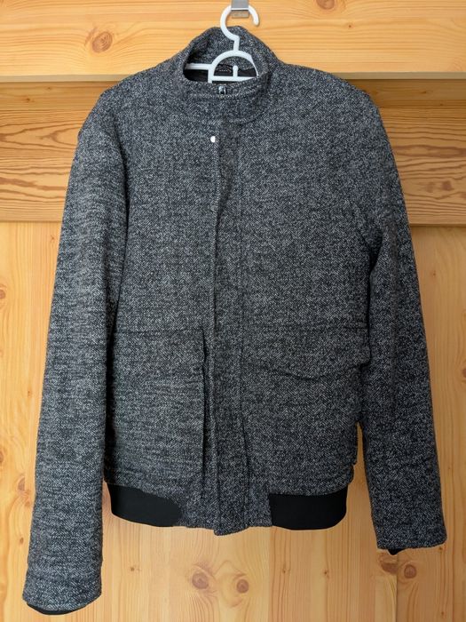 Kurtka męska bomberka Zara r.38/170cm, tweedowa,suwak,podszewka stójka