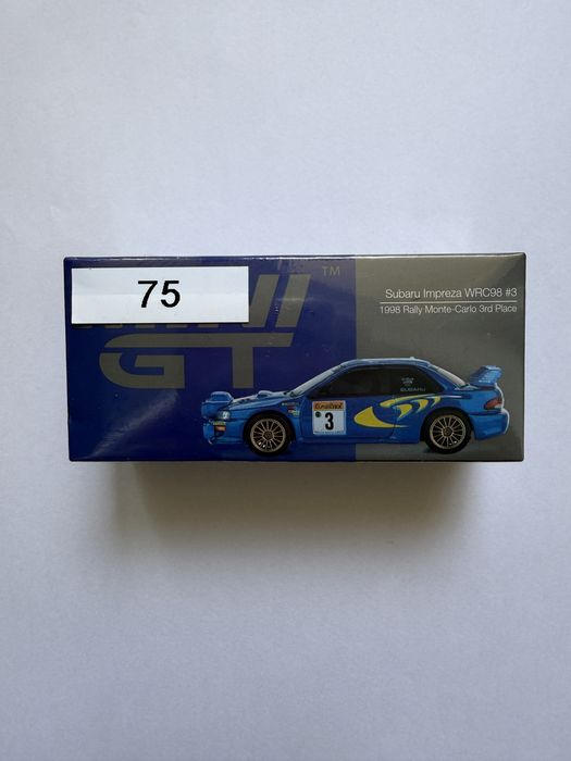 Mini GT 975 Subaru Impreza WRC98 #3 1998 Rally Monte-Carlo 3rd Place