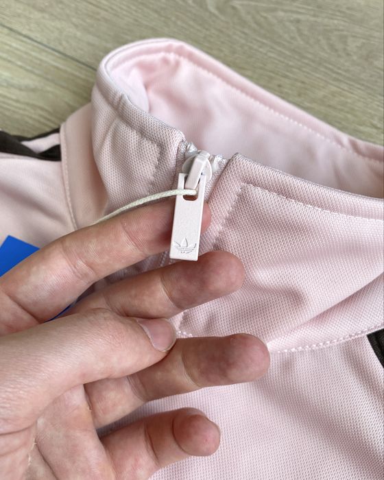 Кофта Adidas жіноча з начосом / Олімпійка Adidas рожева з начосом