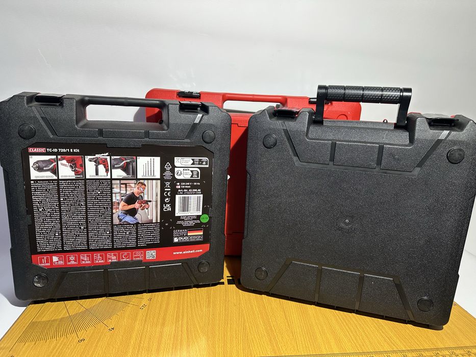 Кейс Einhell для інструментів червоний пластиковий 34x32x11 см