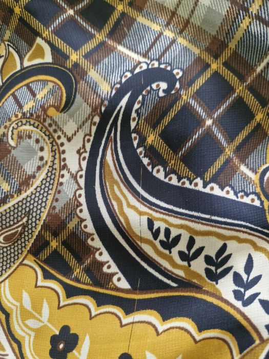 Sukienka boho ramiączka paisley krata S rare satynowy pas swag coquette