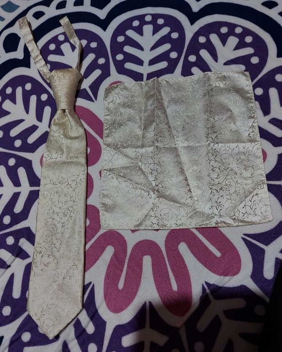 Krawatka i serwetka dla Pana młodego