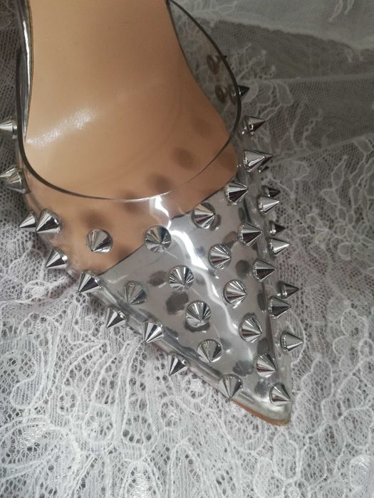 Ch. Louboutin Przezroczyste Szpilki ćwieki   rozm. 35