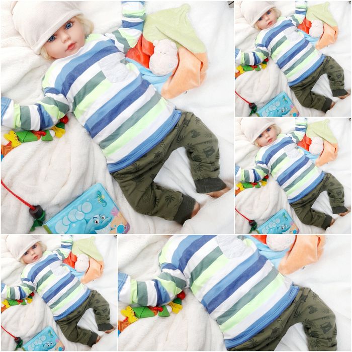 Mega paka roz 74/80 13 sztuk zestaw komplet chłopca bluza