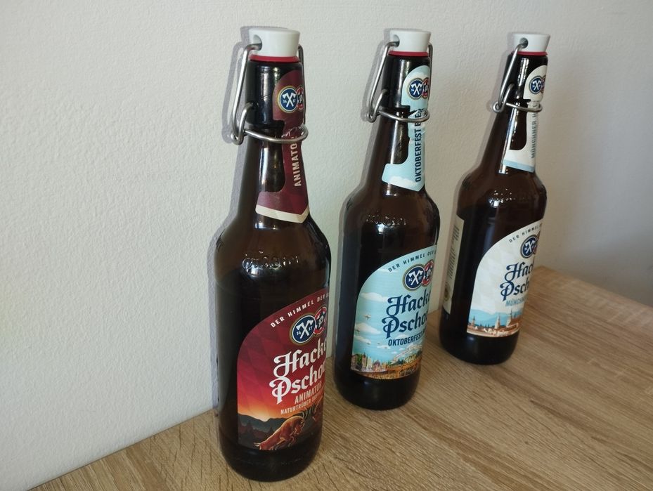 Conjunto 3 garrafas cerveja vazias