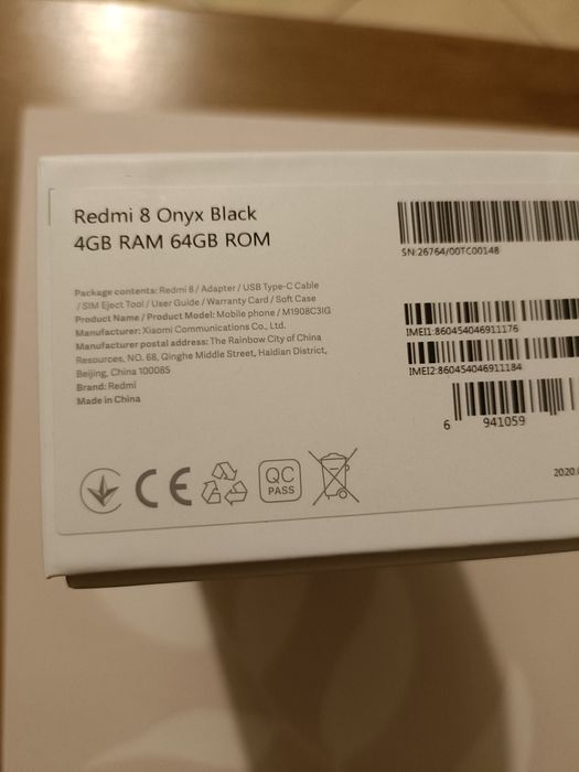 Smartfon nowy Redmi 8 Onyx Black