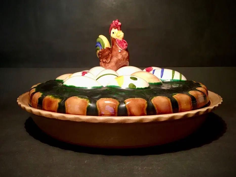 TRAVESSA RÚSTICA (com tampa) - sem uso - 31 x 16,5 cm/s