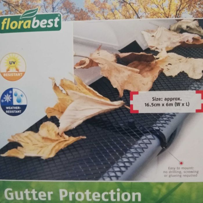 Siatka ochronna na rynnę 6m