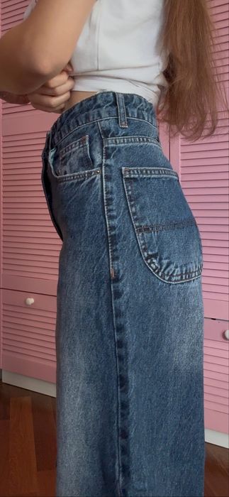 Беггі джинси/baggy jeans темно сині